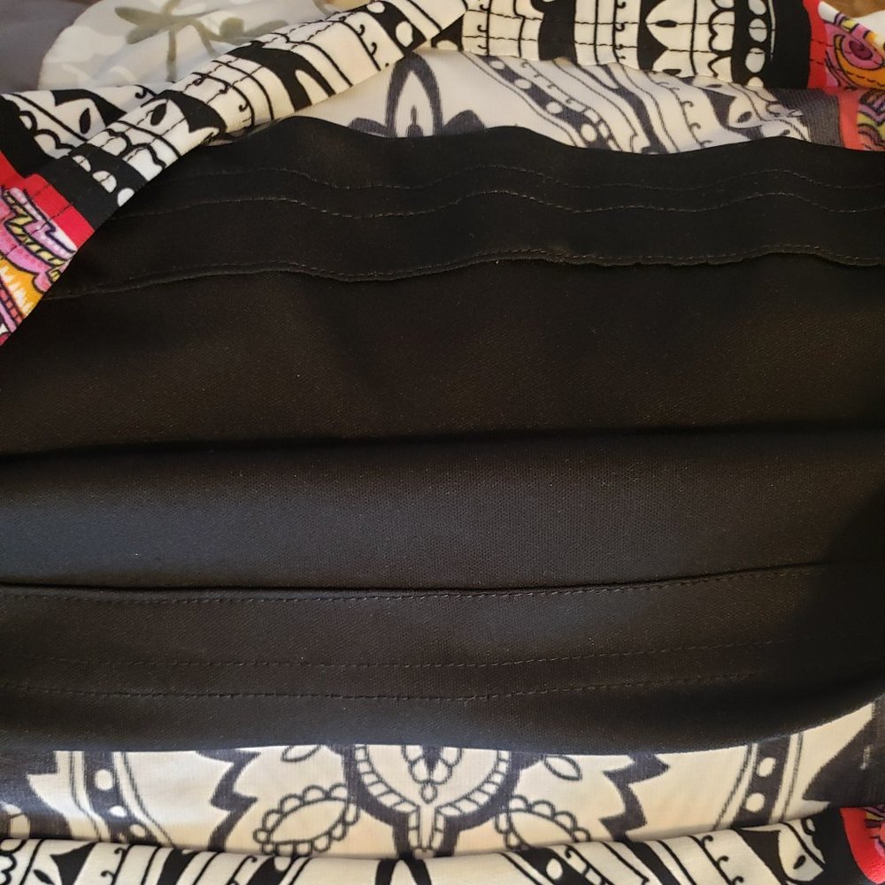 Joseph Ribkoff Damask Color Blocking Dress - Picture 5 of 5